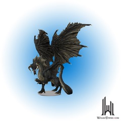 D&D Icons of the Realms: Adult Black Dragon